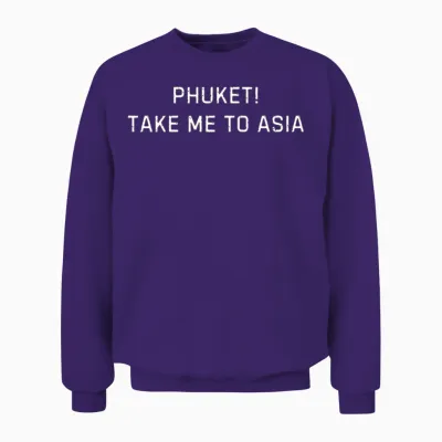 Phuket Travel Destination Graphic Design Unisex Sweatshirt - Purple