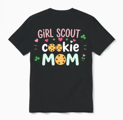 Girl Scout Cookie Mom Unisex T-Shirt - Black