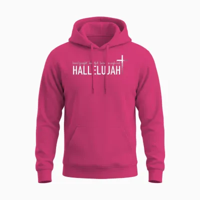 Hard Fought Heartfelt Been Through Hell Hallelujah Christian Unisex Hoodie - Heliconia