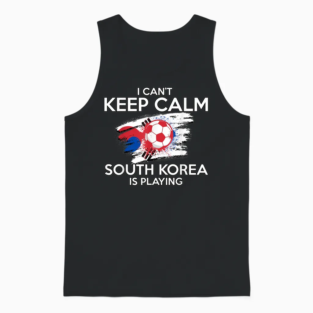 Drapeau De La Corée Du Sud - Joueur De Football - Corée Du Sud Unisex Tank Top in Black