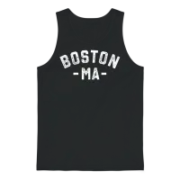 Boston Ma Massachusetts Vintage Stamped Unisex Tank Top - Black – 1