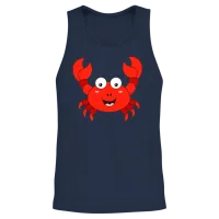 Crab for Boys Girls Men Women Unisex Tank Top - Navy – 2