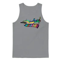 Rainbow Musical Instrument — Pride Gift Unisex Tank Top - Sport Grey – 1
