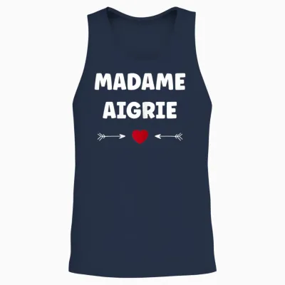 Humeur Humour Je Suis Aigrie Femme Râleuse Madame Aigrie Unisex Tank Top - Navy