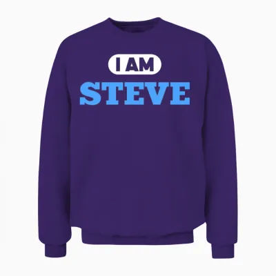 Steve Name Saying for Proud Steves Unisex Sweatshirt - Purple