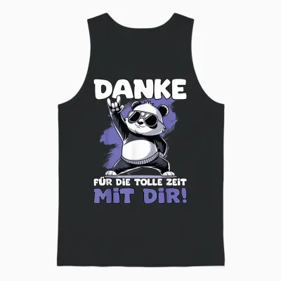 T-Shirt with German Text "danke Für Die Tolle Zeit Mit Dir | Kollegen Jobwechsel" Unisex Tank Top - Black