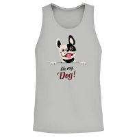 My Dog — Lovers Unisex Tank Top - Ash – 2