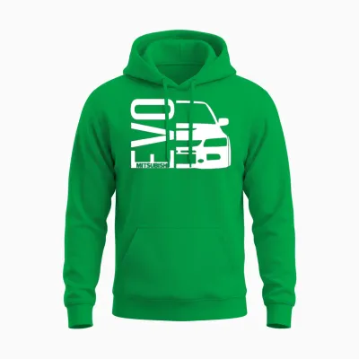 Evo Mitsubishi 8 9 10 Viii Evolution Hoodie Car Ra Unisex Hoodie - Irish Green