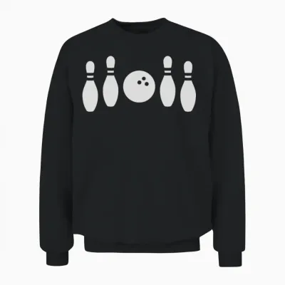 Bowling in Between Not Unisex Sweatshirt - Black