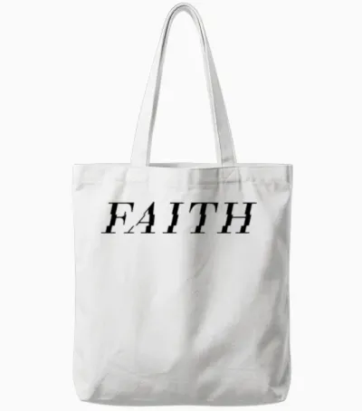 Faith & Christian Clothing Faith Clothing Tote Bags - White