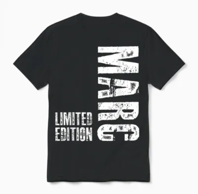 First Name Limited Edition Birthday Gift for Marc T-Shirt, Black Unisex T-Shirt - Black