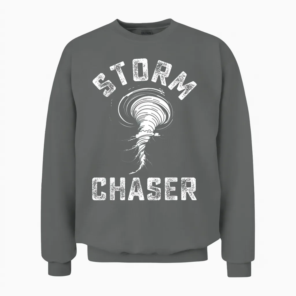 Costume De Chasseur De Tempête Tornado Twister Chasers Enfants Garçons Hommes Unisex Sweatshirt in Graphite Heather