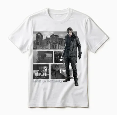 Resident Evil Requiem Leon Fp Unisex T-Shirt - White