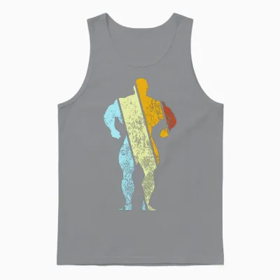 Bodybuilding Retro Unisex Tank Top - Sport Grey