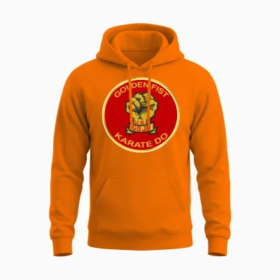 Karate [golden Fist Usa] Goju-Ryu *new!!! Unisex Hoodie - Safety Orange