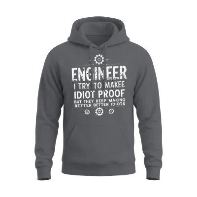 Funny Engineering Gift for Men Unisex Hoodie - Charcoal