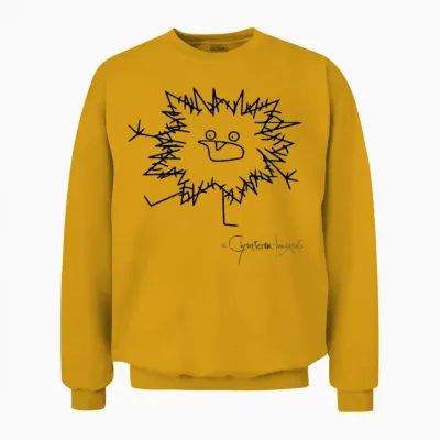 Woolly Beastie Freaks Out - Bestiolus Cerritus Unisex Sweatshirt - Gold