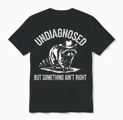 Undiagnosed but Something Ain't Right Unisex T-Shirt - Black