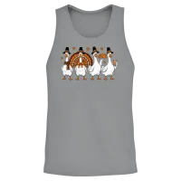 Funny Goose Squad Thanksgiving Friendsgiving Unisex Tank Top - Sport Grey – 2