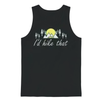 Take a Hike, Hiking Lover, Adventure, Nature. Unisex Tank Top - Black – 1