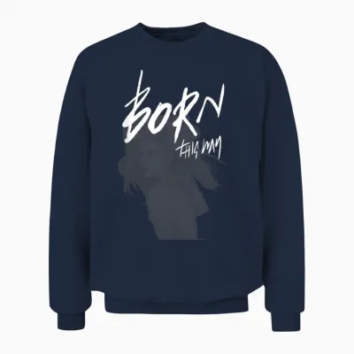 Lady Gaga Born This Way Musik Von Bravado Unisex Sweatshirt - Navy