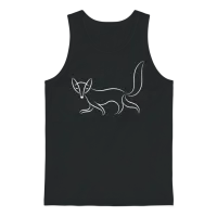 Fox Wildlife Unisex Tank Top - Black – 1