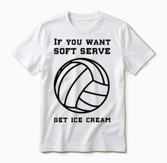 If You Want Soft Serve Get Ice Cream Unisex T-Shirt in White