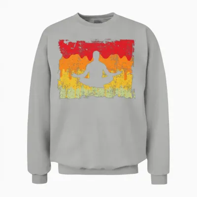 Yoga Retro Unisex Sweatshirt - Ash