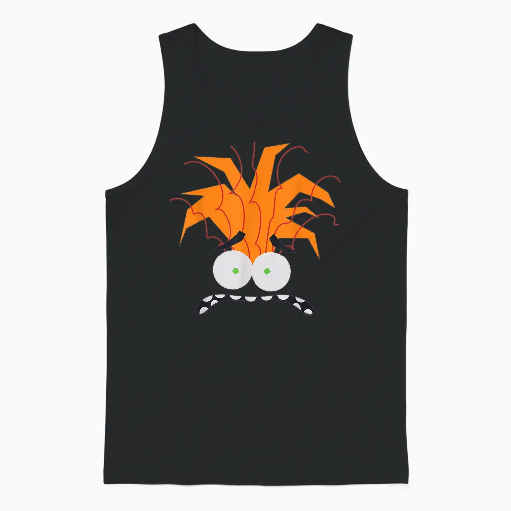 Disney and Pixar's Inside Out 2 Anxiety Costume Big Face Unisex Tank Top in Black