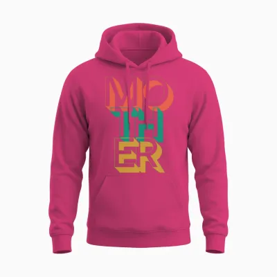 Retro Mother Unisex Hoodie - Heliconia