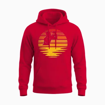 Paintball Retro Unisex Hoodie - Red