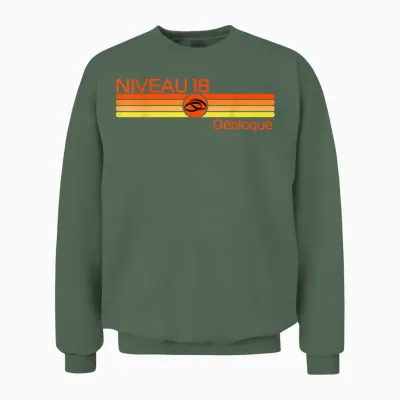Cadeau 18 Ans De Mariage – Noces De Turquoise Unisex Sweatshirt - Military Green