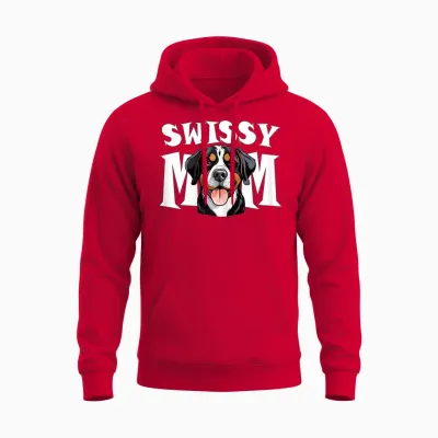 Großer Schweizer Sennenhund Mama Niedlich Swissy Mutter Unisex Hoodie - Red