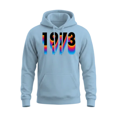 Vintage Retro 1973 Unisex Hoodie - Light Blue