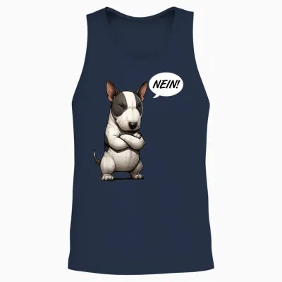 Nein Miniatur Bullterrier Bullterrierfan Bullterrierhalter Unisex Tank Top - Navy
