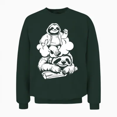 Sloth Funny Unisex Sweatshirt - Forest