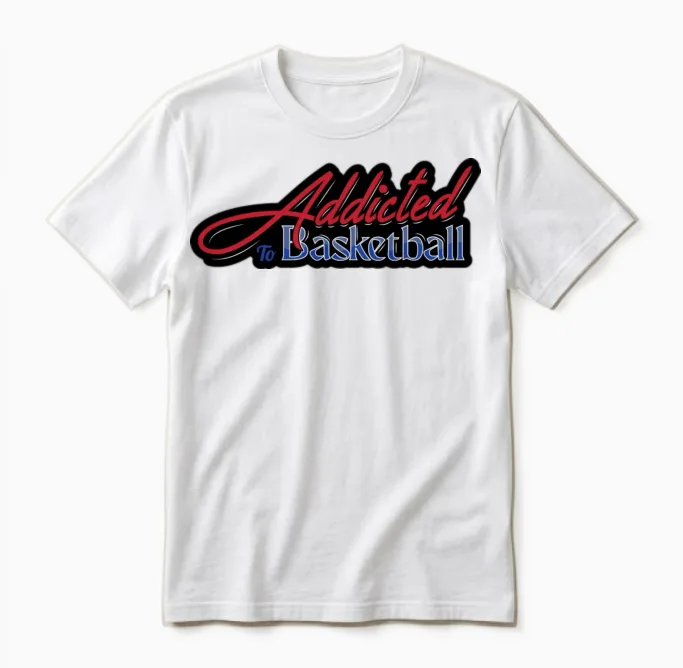 Addicted to Basketball Unisex T-Shirt in White