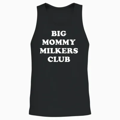 Big Mommy Milkers Club Unisex Tank Top - Black