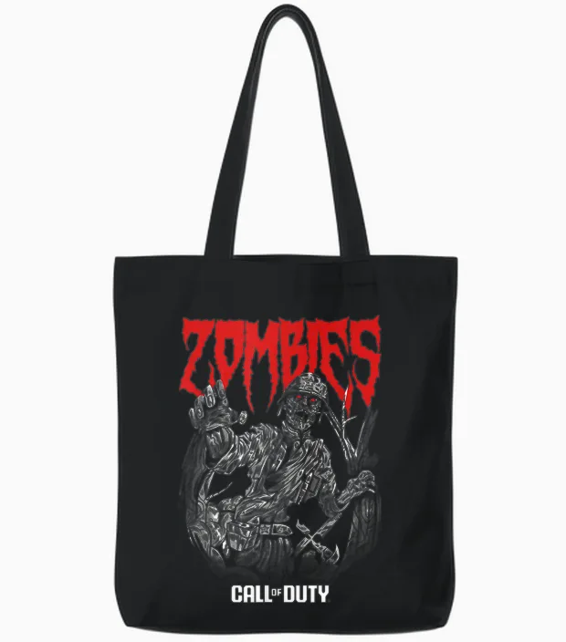 Call of Duty Zombies Gaming Tote Bags in Black