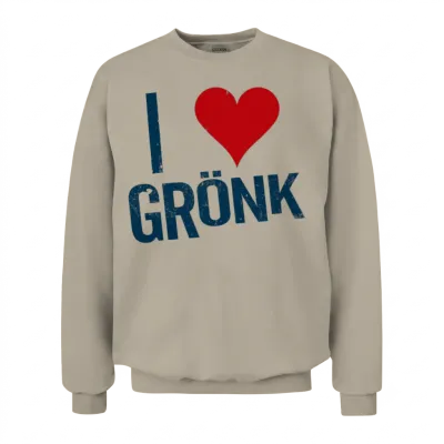 I Heart Gronk Unisex Sweatshirt - Sand