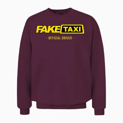 Fake Taxi - Ich Bin Der Offizielle Fake-Taxifahrer - Goliardic Unisex Sweatshirt - Maroon