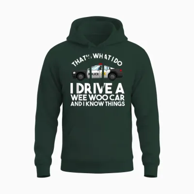 Cute Policeman Car Driver Humor Lovers Pun Designs Funny Police Officer Gift for Cop Law Enforcement Unisex-Adults T-Shirt Black Medium Unisex Hoodie - Forest