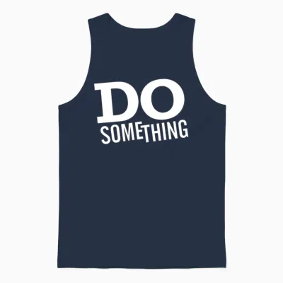 Do Something Unisex Tank Top - Navy