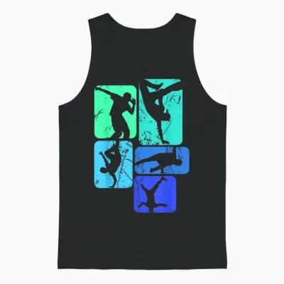 Breakdance Breakdancer Breakdancing Children's Boys Unisex Tank Top - Black