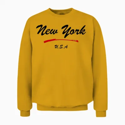 New York Unisex Sweatshirt - Gold