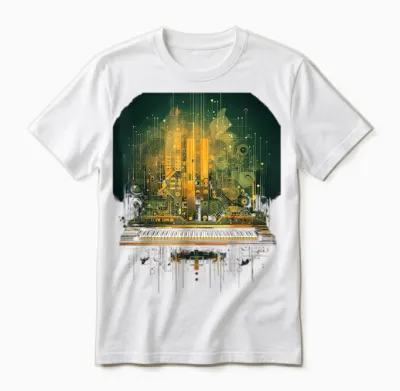 Modular Synthesizer Elektronische Musik Mit Keyboard Analog Unisex T-Shirt - White