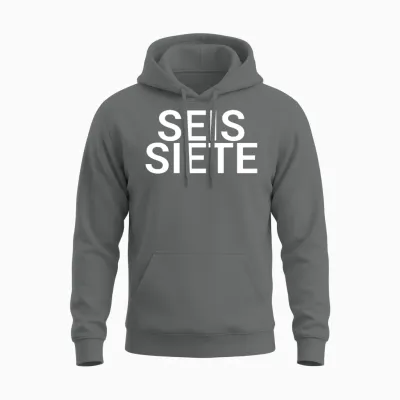 Six Seven Spanish Spanish T-Shirt, Seis Siete Meme Unisex Hoodie - Graphite Heather