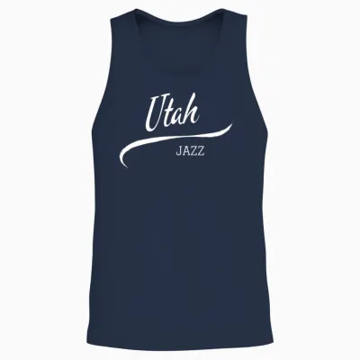 Jazz Retro Unisex Tank Top - Navy