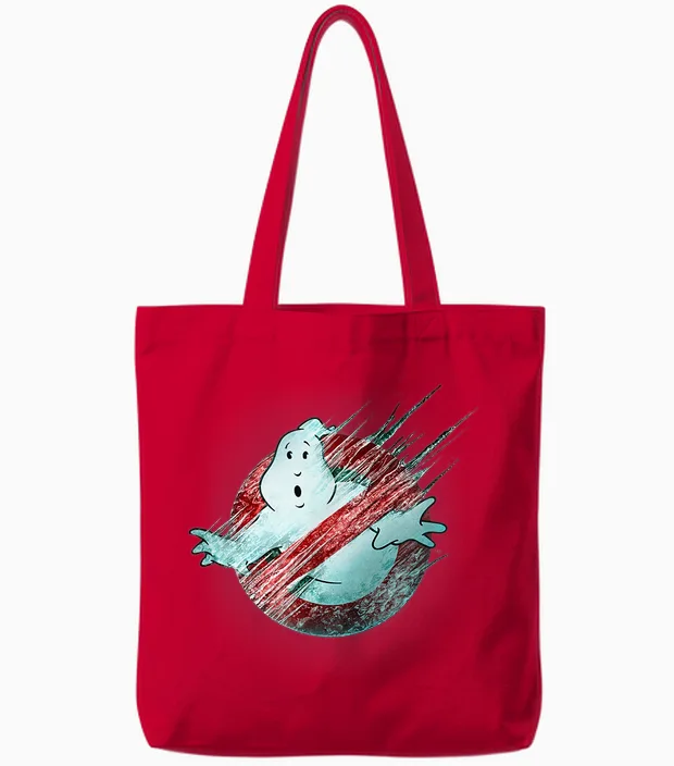 Ghostbusters: Frozen Empire Gefroren No Ghost Logo Tote Bags in Red