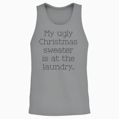 Funny Christmas Unisex Tank Top - Sport Grey